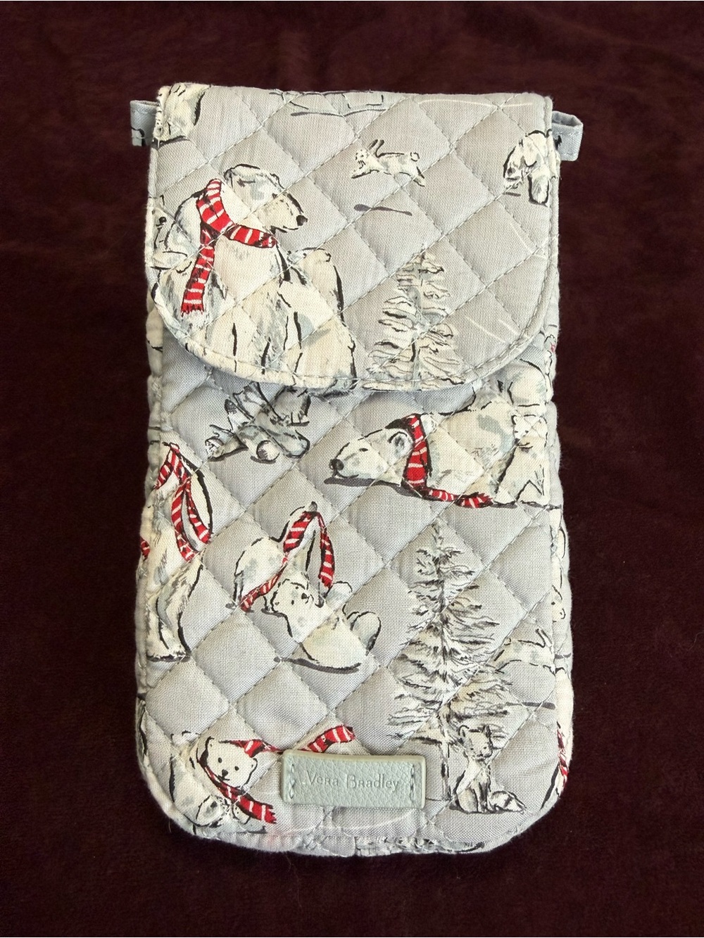 NWT Vera Bradley Quilted Carson Cellphone Crossbody